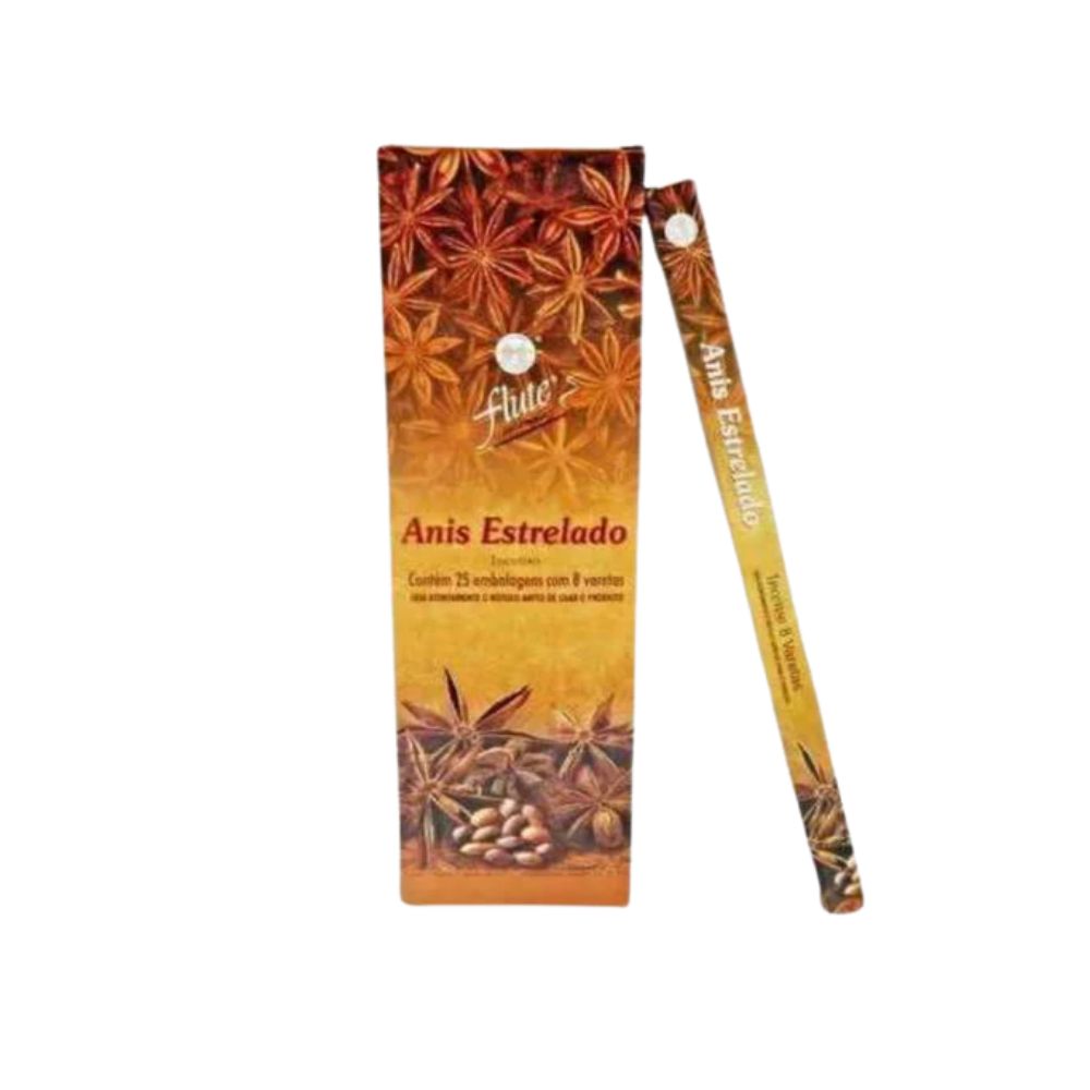 Caixa Incenso Flute Regular Square - Anis Estrelado