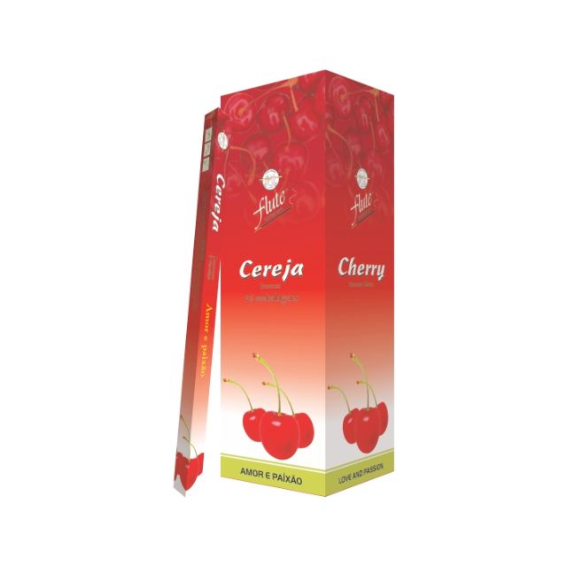 Caixa Incenso Flute Regular Square - Cereja