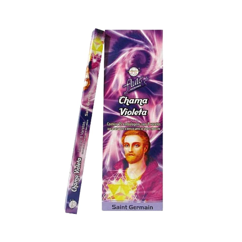 Caixa Incenso Flute Regular Square - Chama Violeta