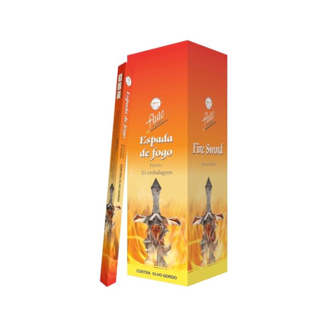 Caixa Incenso Flute Regular Square - Espada de Fogo