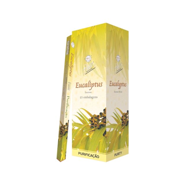 Caixa Incenso Flute Regular Square - Eucaliptus