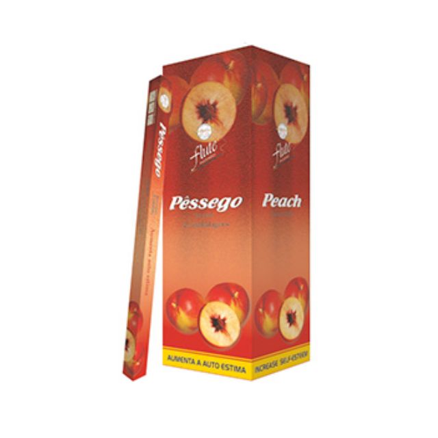 Caixa Incenso Flute Regular Square - Pêssego