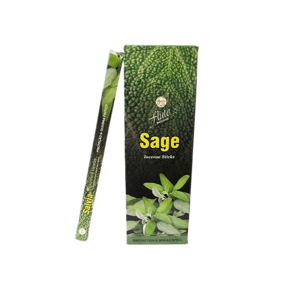 Caixa Incenso Flute Regular Square - Sálvia