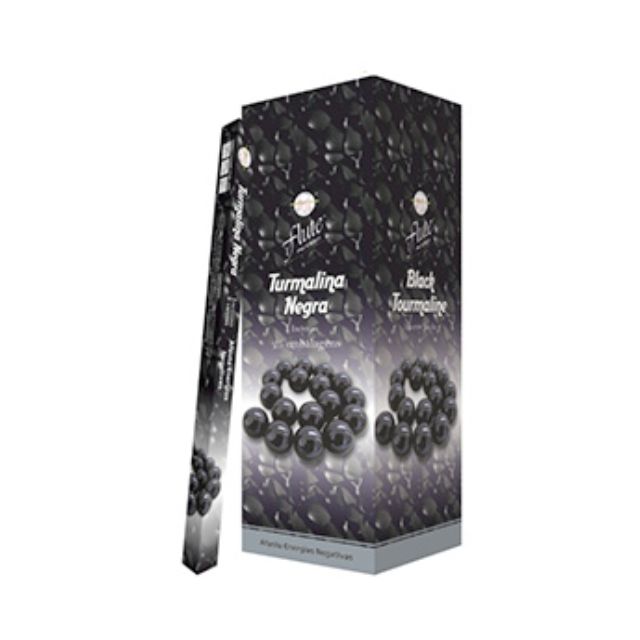 Caixa Incenso Flute Regular Square - Turmalina Negra